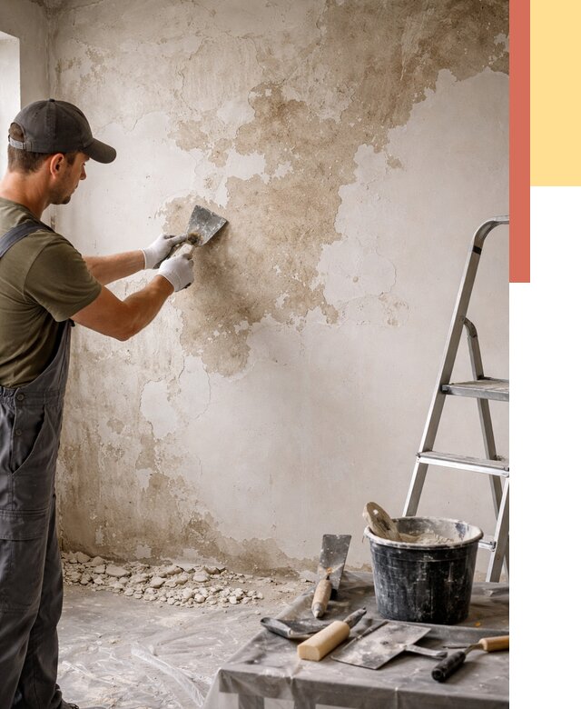 Снятие старой шпаклевки в Михайловке от 1881 руб. — быстро и недорого | ОТДЕЛОЧНИК-Мхл