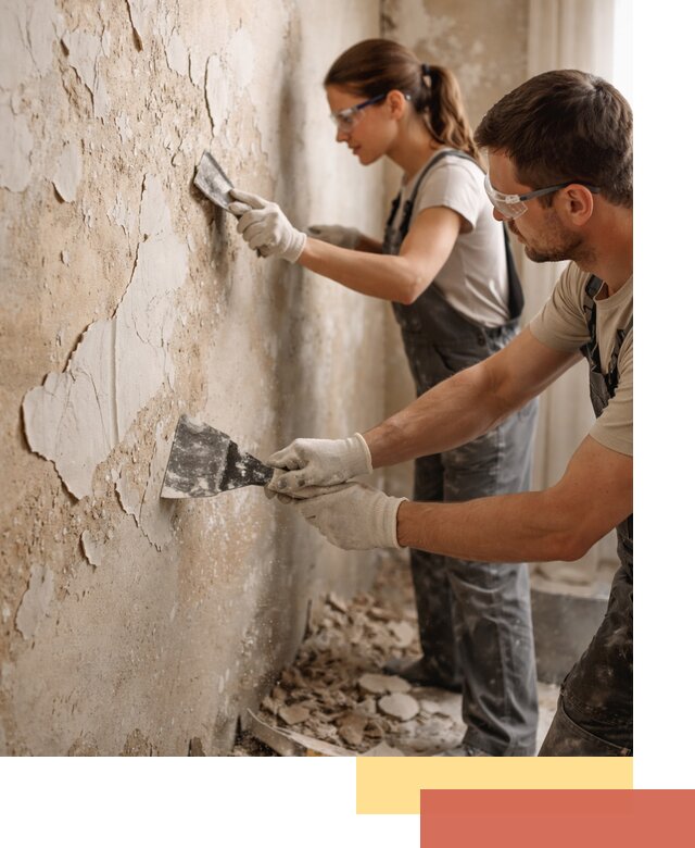 Снятие старой шпаклевки и подготовка поверхностей в Михайловке