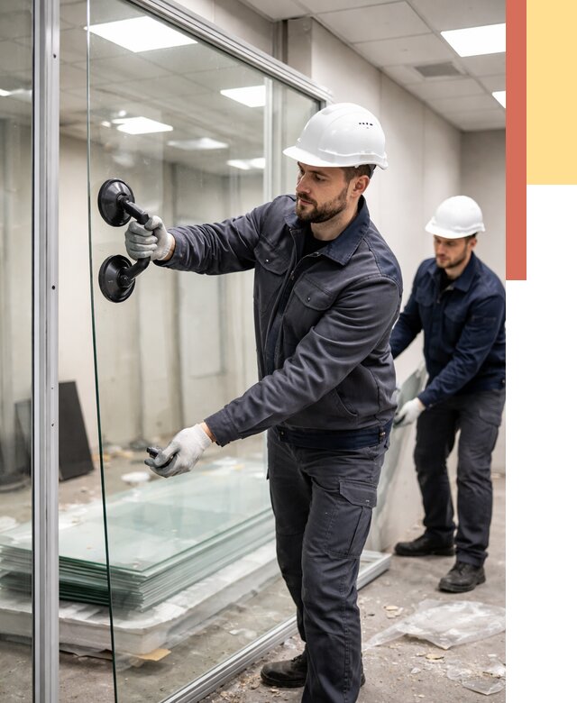 Демонтаж стеклянных перегородок в Михайловке от 3253 руб. — быстро и недорого | ОТДЕЛОЧНИК-Мхл