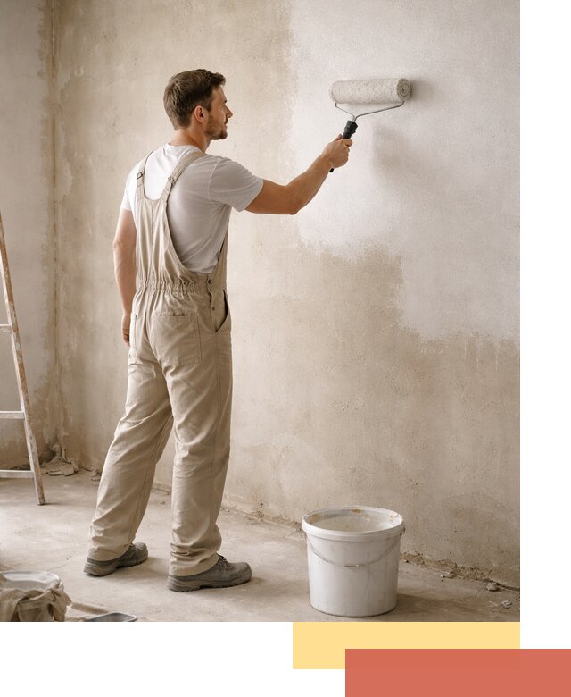 Грунтовка стен под отделку в Михайловке профессиональным раствором