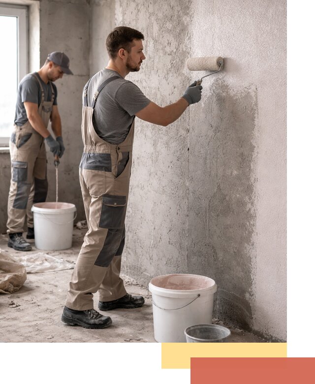 Нанесение бетоноконтакта на стены в Михайловке для последующей отделки