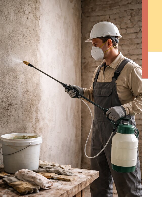 Антисептическая обработка стен в Михайловке от 1220 руб. — быстро и недорого | ОТДЕЛОЧНИК-Мхл