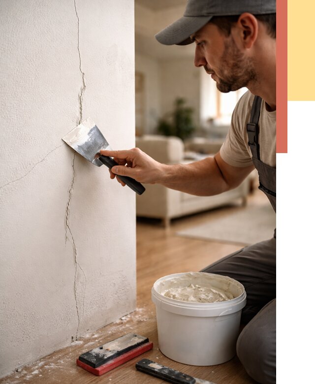 Заделка трещин и сколов в Михайловке от 2491 руб. — быстро и недорого | ОТДЕЛОЧНИК-Мхл