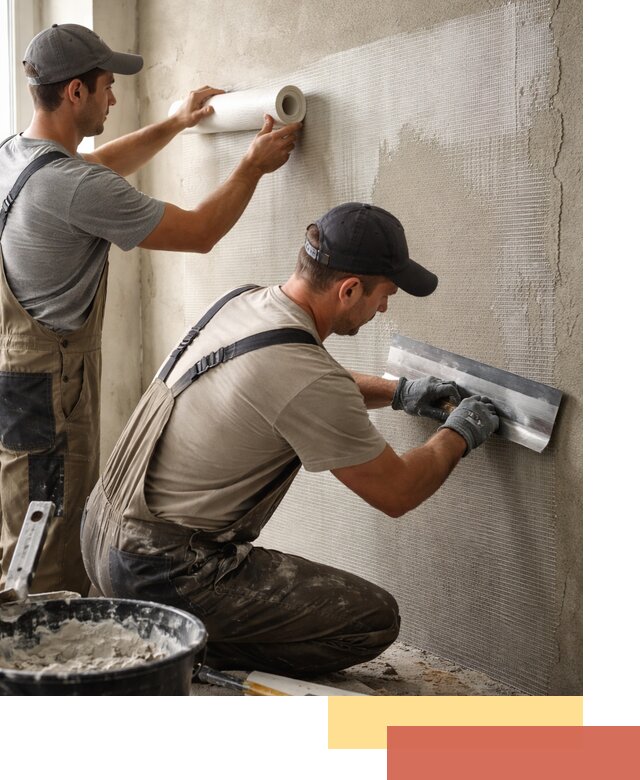 Армирование стен стеклосеткой в Михайловке для прочной отделки