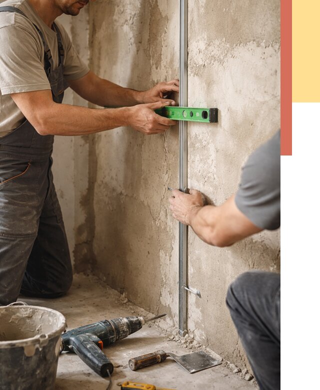 Установка штукатурных маяков в Михайловке от 7117 руб. — быстро и недорого | ОТДЕЛОЧНИК-Мхл