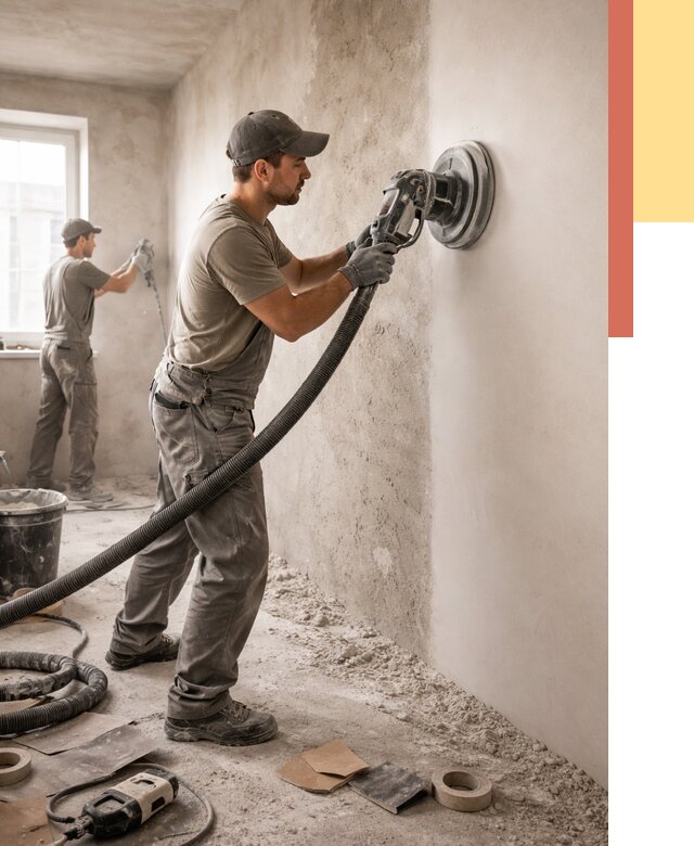 Шлифовка стен в Михайловке от 1220 руб/м2 — быстро и недорого | ОТДЕЛОЧНИК-Мхл