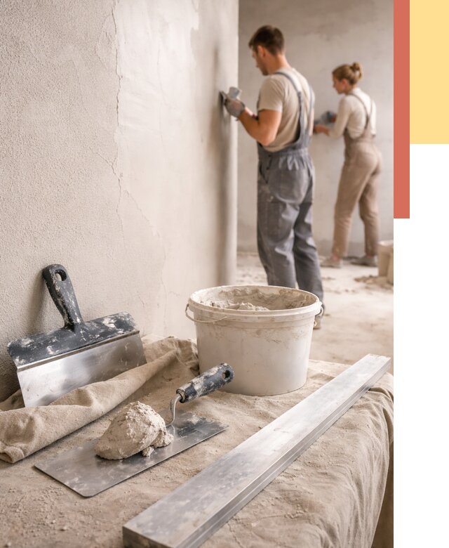 Штукатурка стен гипсовая в Михайловке от 4575 руб/м2 — быстро и недорого | ОТДЕЛОЧНИК-Мхл