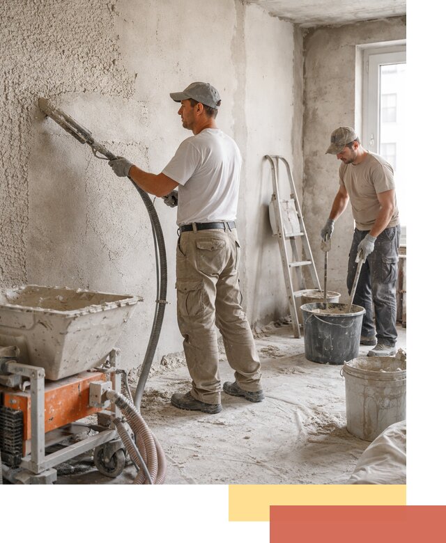 Машинная штукатурка стен в Михайловке — быстро и качественно