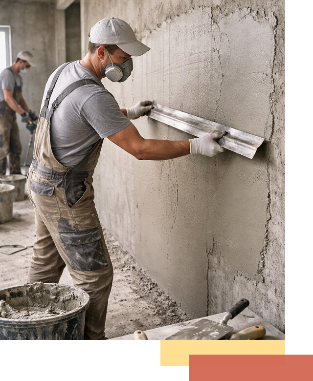 Штукатурка бетонных стен в Михайловке качественно и долговечно