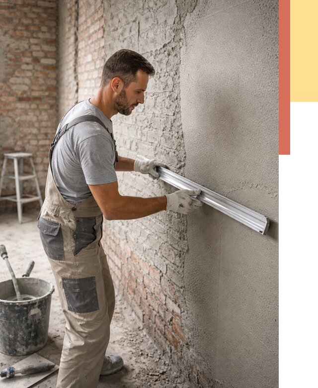 Штукатурка кирпичных стен в Михайловке от 4575 руб/м2 — быстро и недорого | ОТДЕЛОЧНИК-Мхл