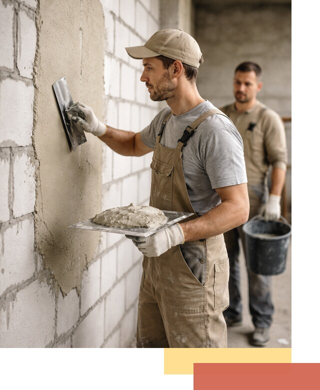 Штукатурка стен из газобетона в Михайловке под ключ