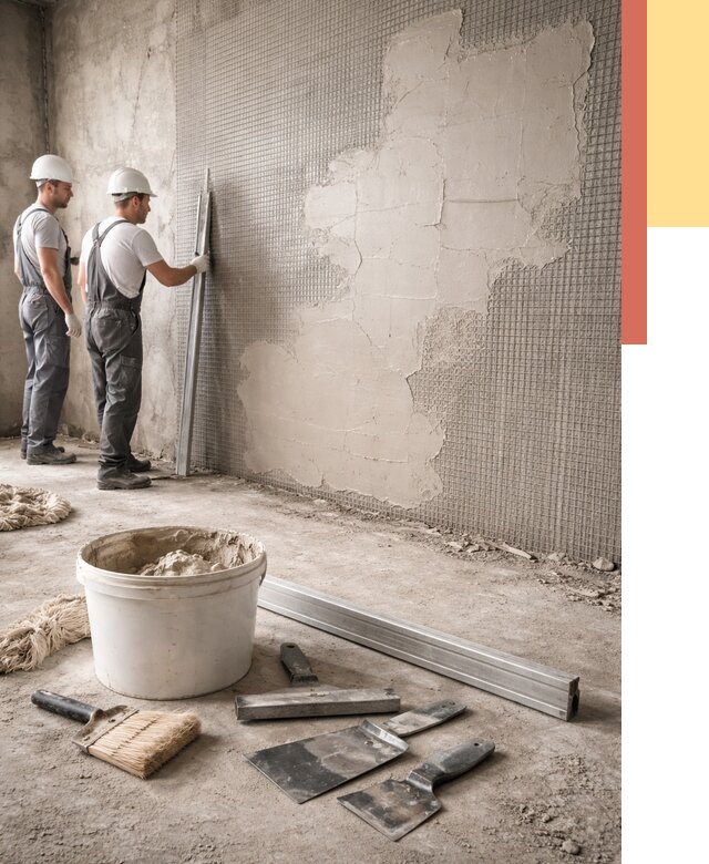 Штукатурка стен по сетке в Михайловке от 5592 руб./м2 — быстро и недорого | ОТДЕЛОЧНИК-Мхл