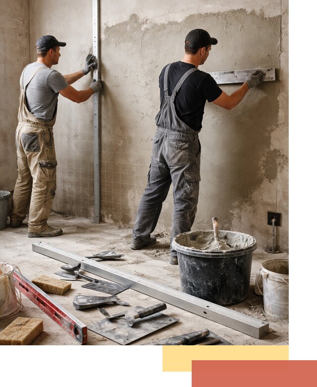 Профессиональная штукатурка стен под плитку в Михайловке