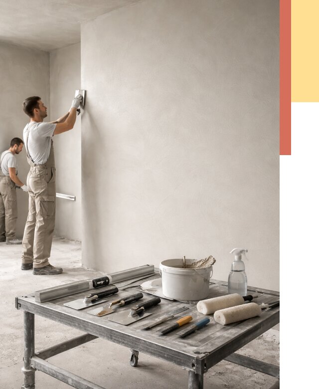 Штукатурка стен под покраску в Михайловке от 4575 руб./м² — качественно и недорого | ОТДЕЛОЧНИК-Мхл