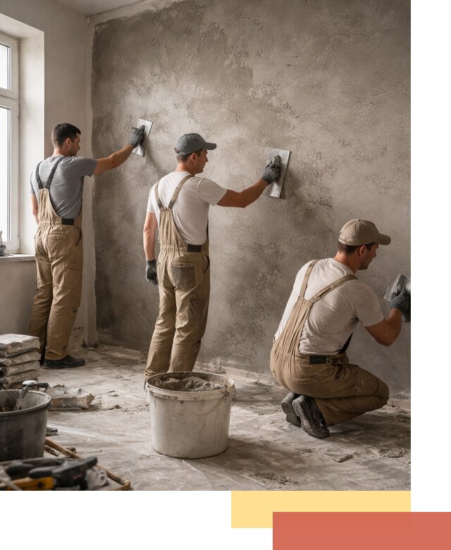 Декоративная штукатурка под бетон в Михайловке для стен и потолков