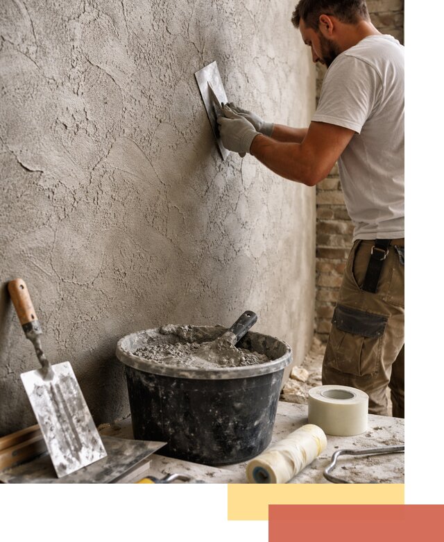 Декоративная штукатурка лофт в Михайловке — отделка стен и потолков