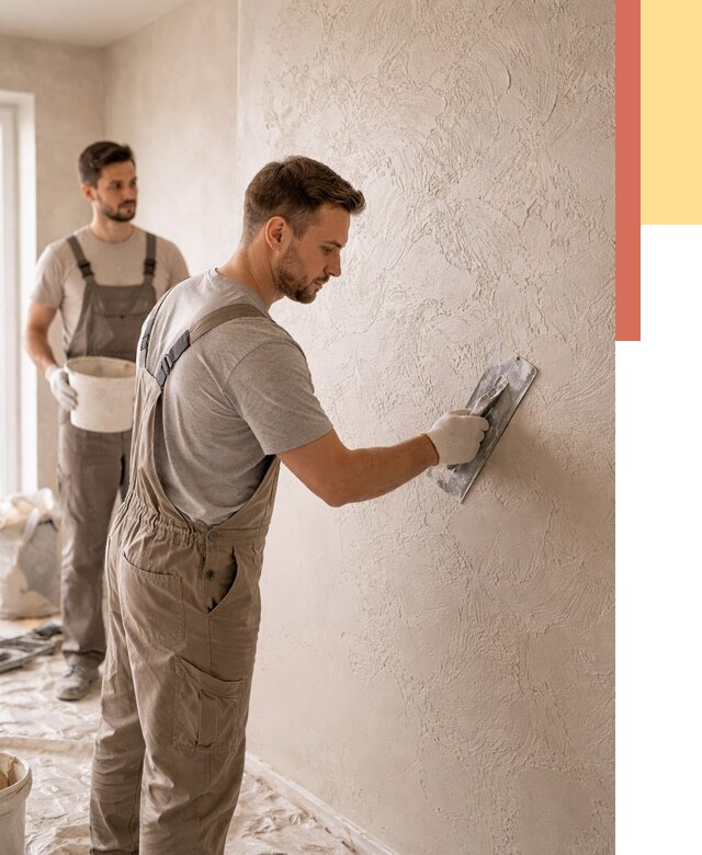 Фактурная штукатурка стен в Михайловке от 4270 руб./м² — заказать под ключ | ОТДЕЛОЧНИК-Мхл