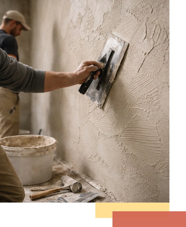 Фактурная штукатурка стен в Михайловке — монтаж, отделка, реставрация