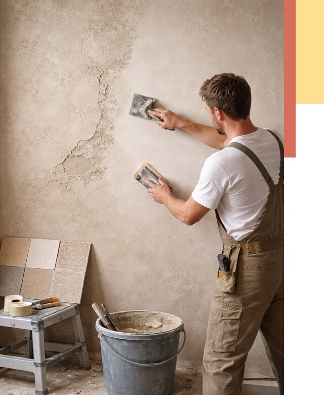 Ремонт декоративной штукатурки в Михайловке от 4575 руб. под ключ | ОТДЕЛОЧНИК-Мхл