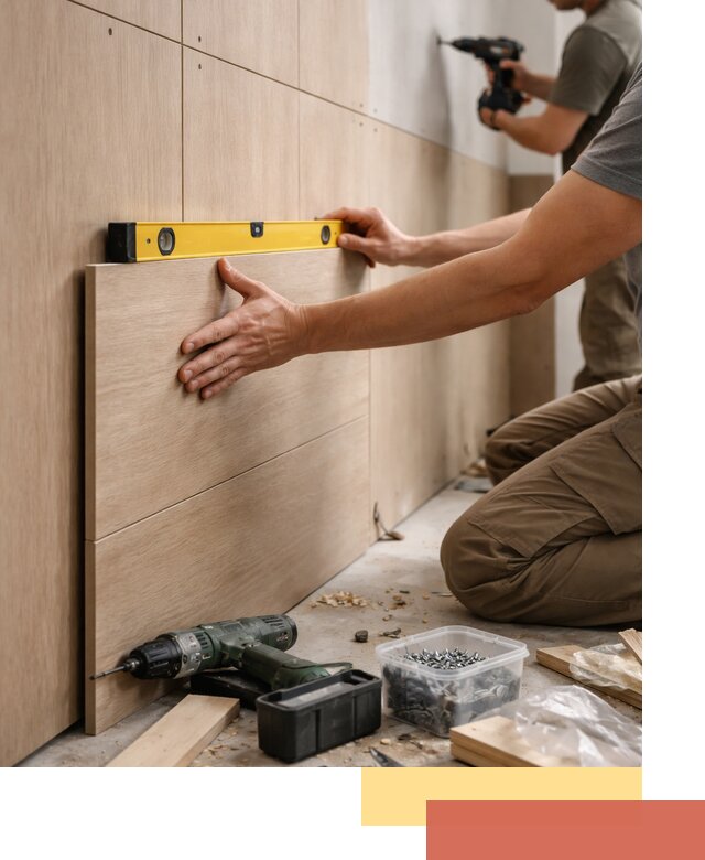 Профессиональный монтаж МДФ панелей на стены в Михайловке