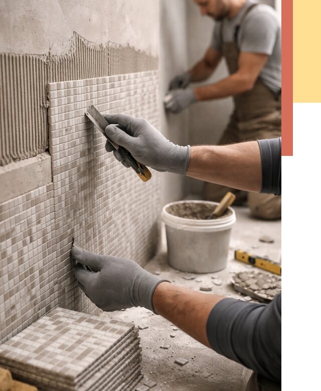 Облицовка стен мозаикой в Михайловке от 3253 руб/м2 — укладка мозаики на стены | ОТДЕЛОЧНИК-Мхл