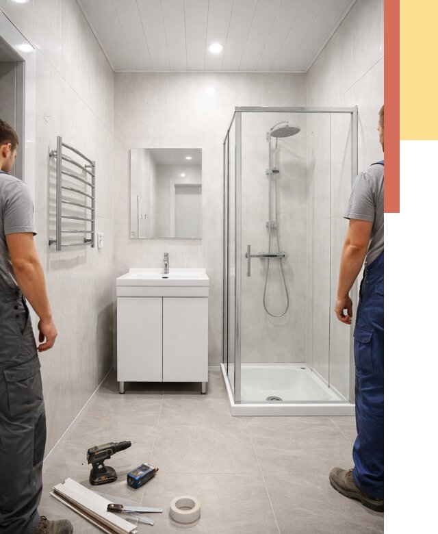 Отделка ванной комнаты панелями ПВХ в Михайловке от 4575 руб. за м2 | ОТДЕЛОЧНИК-Мхл