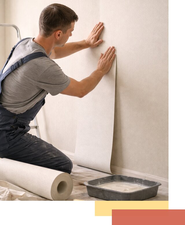 Поклейка флизелиновых обоев в Михайловке качественно и быстро