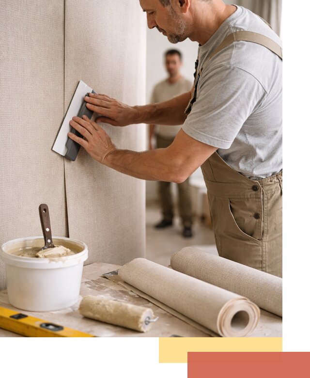 Поклейка текстильных обоев в Михайловке профессионально и аккуратно