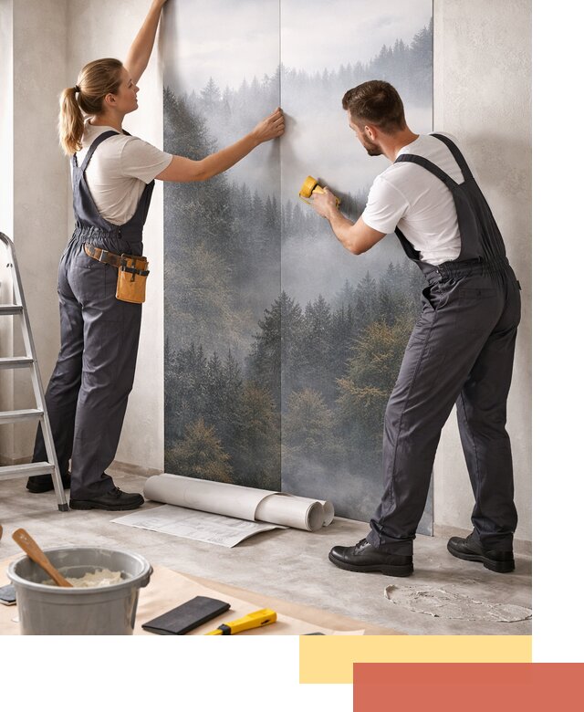 Поклейка фотообоев профессионально в Михайловке под ключ