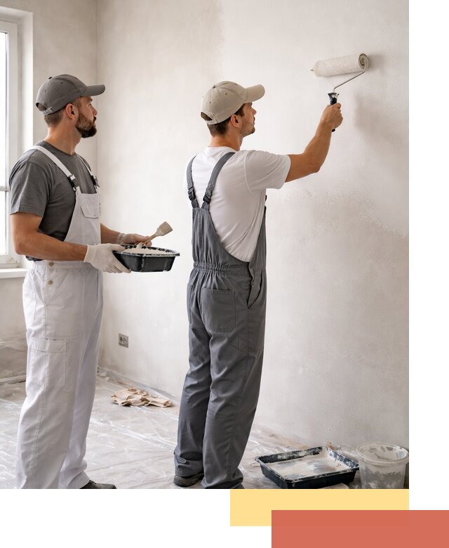 Покраска стен водоэмульсионной краской в Михайловке