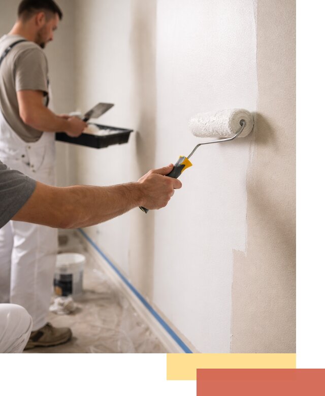 Покраска стен акриловой краской профессионально в Михайловке