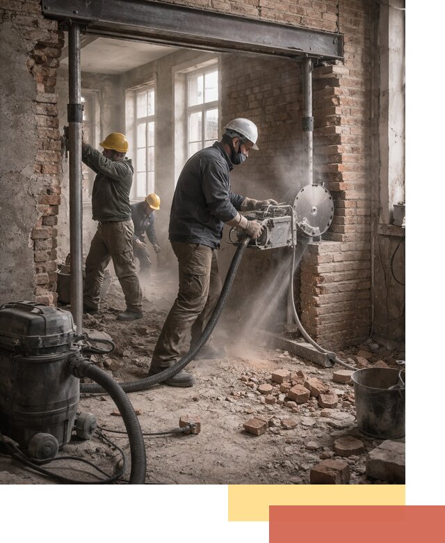 Прорезка проема в стене под дверной или оконный проем в Михайловке