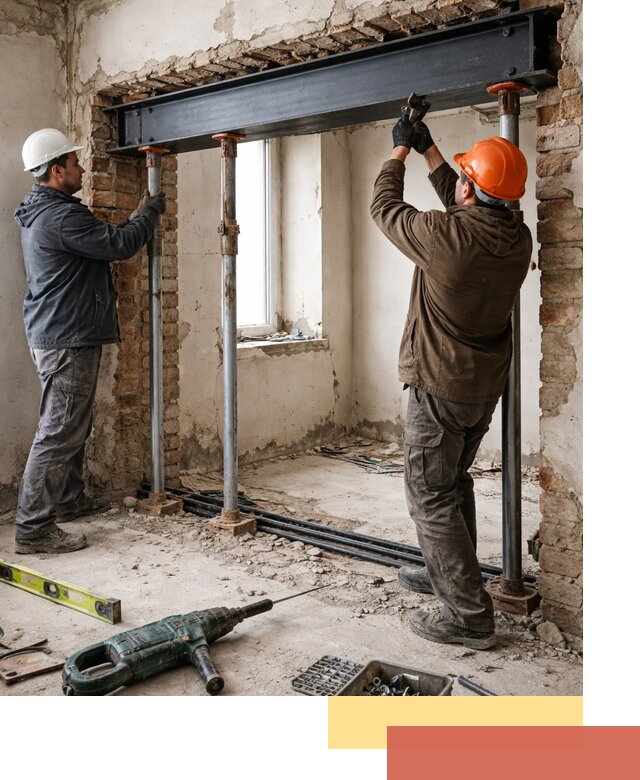 Усиление проема в стене в Михайловке для расширения и безопасности