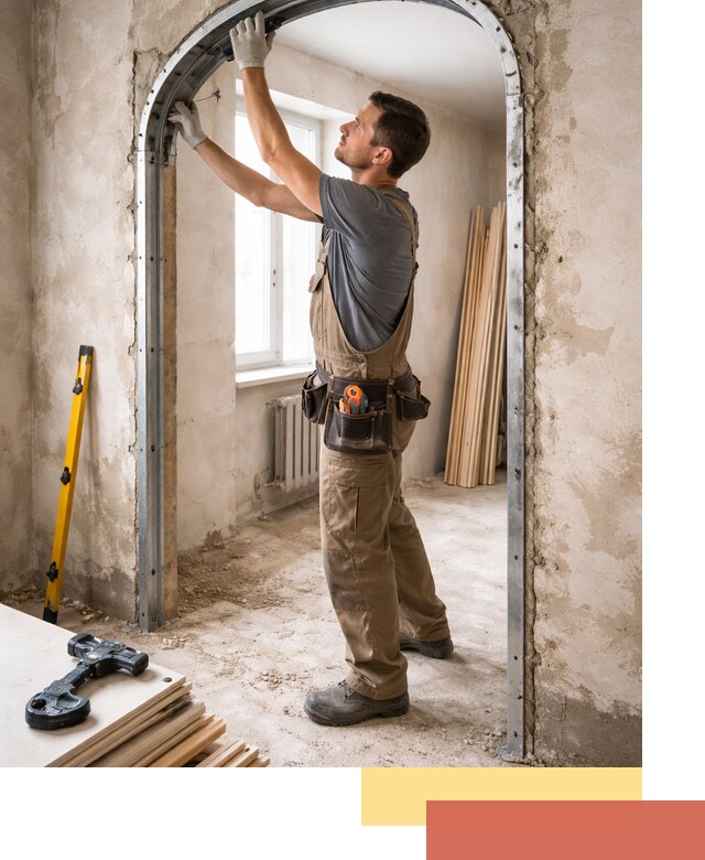 Устройство арочного проема в Михайловке под ключ