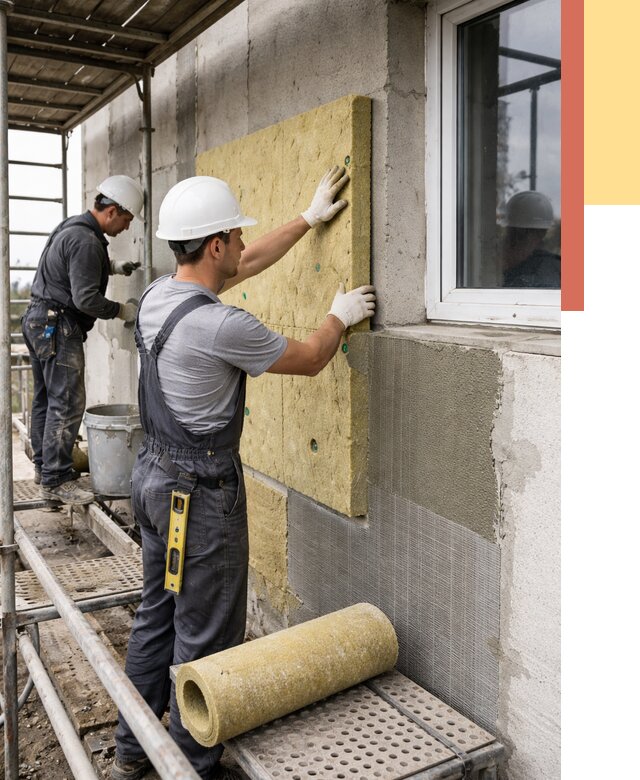 Утепление стен в Михайловке от 4372 руб. под ключ — быстро и недорого | ОТДЕЛОЧНИК-Мхл