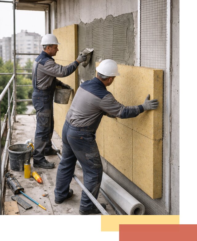 Утепление стен зданий и домов в Михайловке качественно и надежно