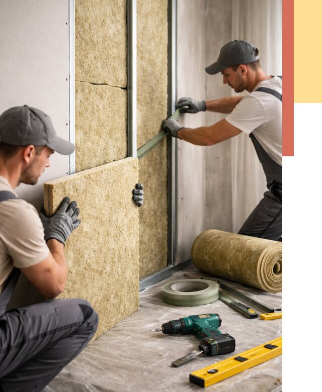 Шумоизоляция стен в Михайловке под ключ от 1881 руб. | ОТДЕЛОЧНИК-Мхл