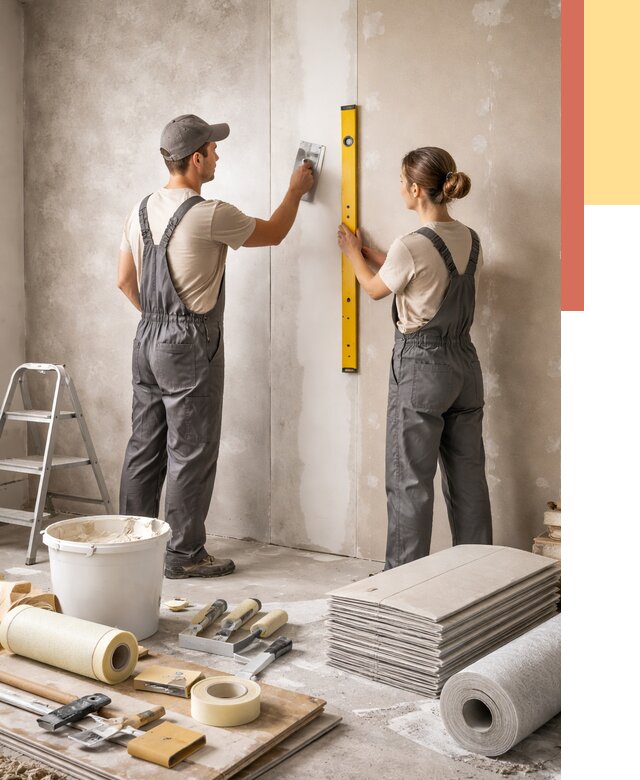 Отделка стен в Михайловке от 1525 руб/м² — недорого, быстро, под ключ | ОТДЕЛОЧНИК-Мхл