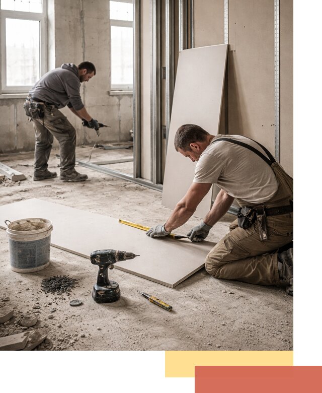 Кладка перегородок из ПГП под ключ в Михайловке