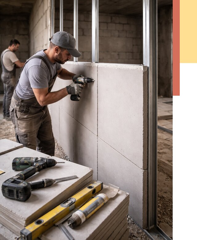 Кладка влагостойких перегородок ПГП в Михайловке от 1220 руб. под ключ | ОТДЕЛОЧНИК-Мхл