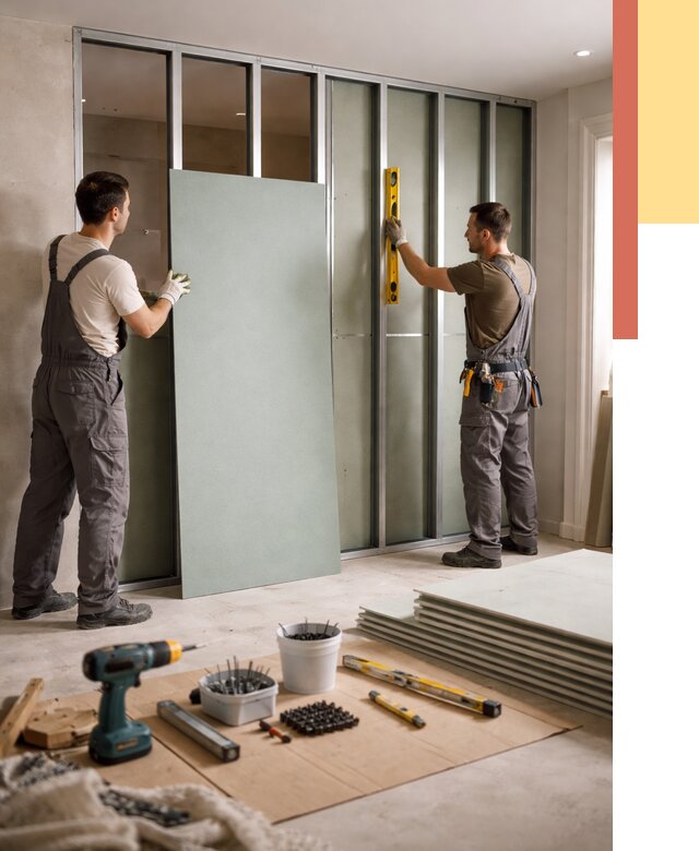 Перегородка из влагостойкого гипсокартона в Михайловке от 4880 руб. — монтаж под ключ | ОТДЕЛОЧНИК-Мхл