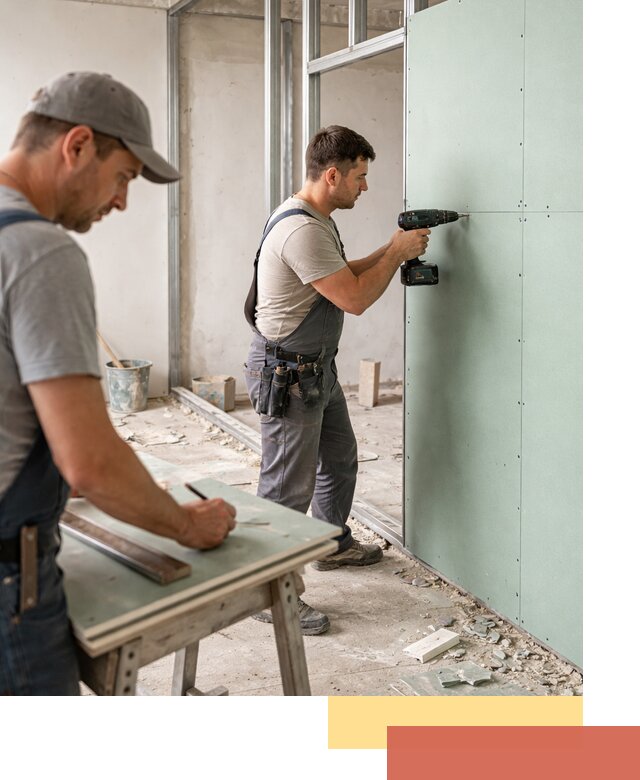 Перегородки из влагостойкого гипсокартона под ключ в Михайловке