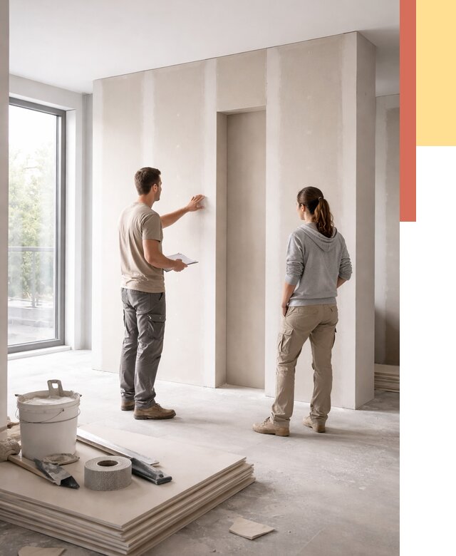 Зонирующая перегородка из гипсокартона в Михайловке от 2847 руб. под ключ | ОТДЕЛОЧНИК-Мхл