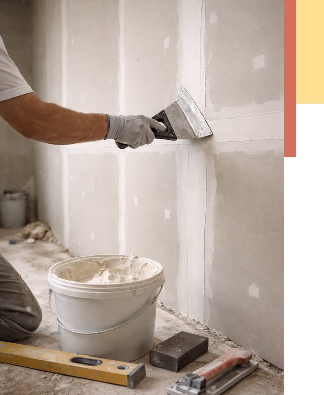 Шпаклевка перегородок из гипсокартона в Михайловке от 2542 руб. — услуги ОТДЕЛОЧНИК-Мхл