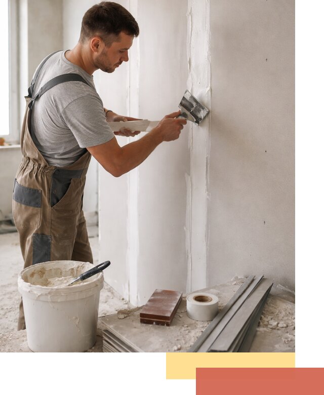 Шпаклевка перегородок из гипсокартона в Михайловке качественно и быстро