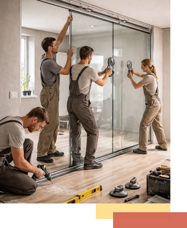 Изготовление стеклянных перегородок на заказ в Михайловке