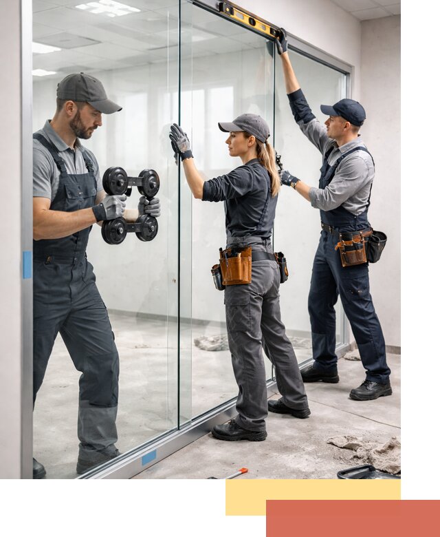 Профессиональный монтаж стеклянных перегородок в Михайловке