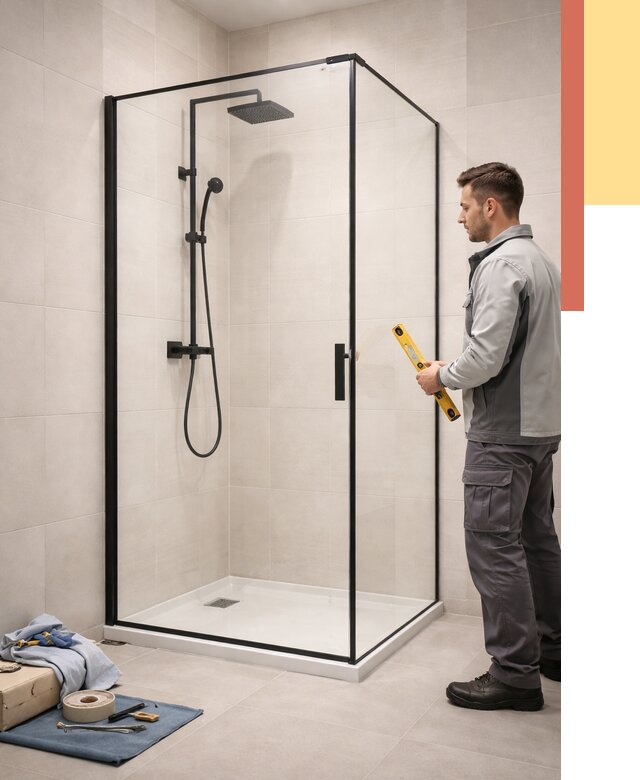 Стеклянные перегородки для душа в Михайловке от 12709 руб. | Монтаж под ключ — ОТДЕЛОЧНИК-Мхл