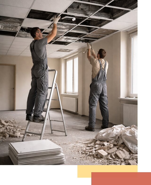 Демонтаж потолков Армстронг профессионально в Михайловке