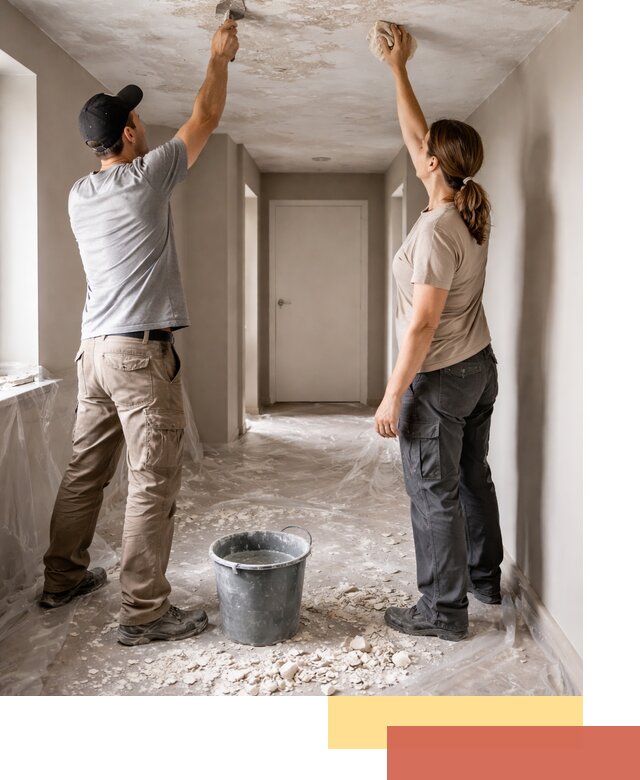 Удаление побелки с потолка в Михайловке — быстро и аккуратно